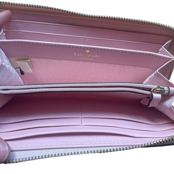 Kate Spade Dusty Pink Leather Bow Wallet - Picture 6 of 9